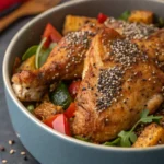 A delicious plate of Air Fryer Chicken Chia