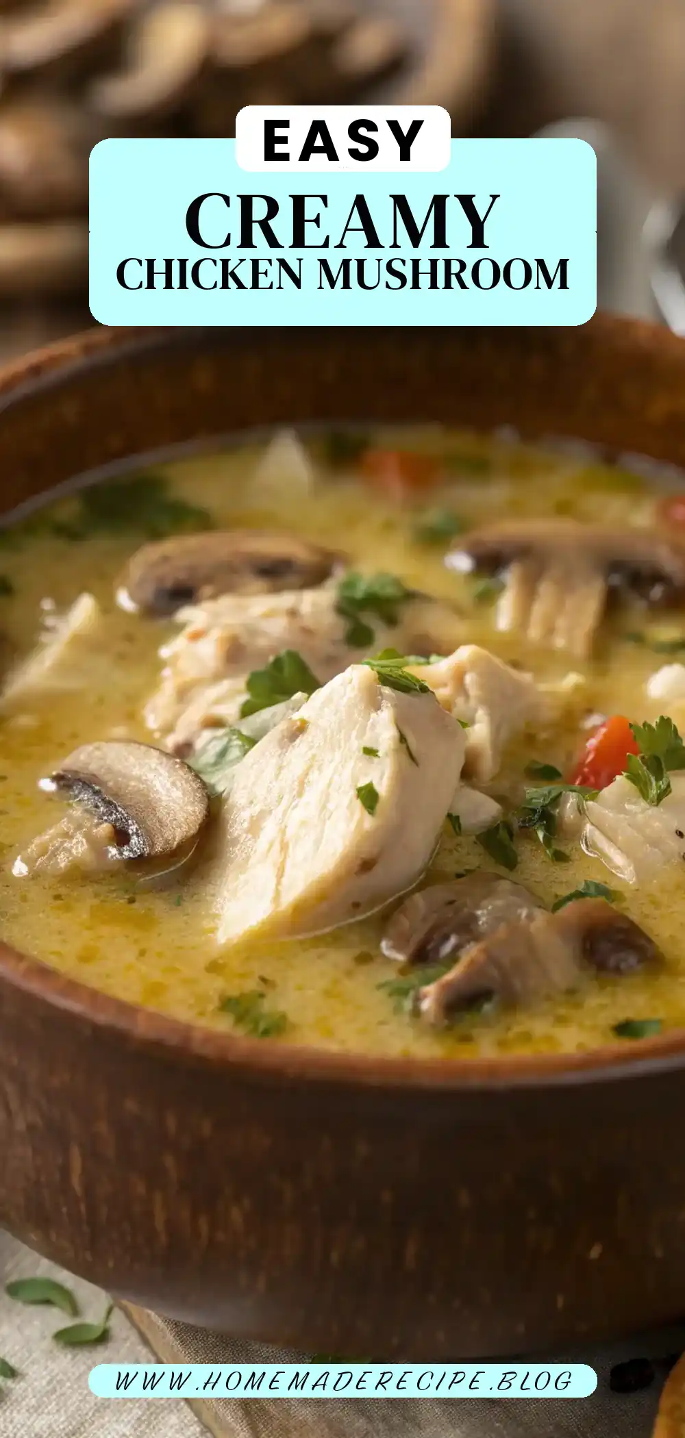 Creamy Chicken and Mushroom Soup