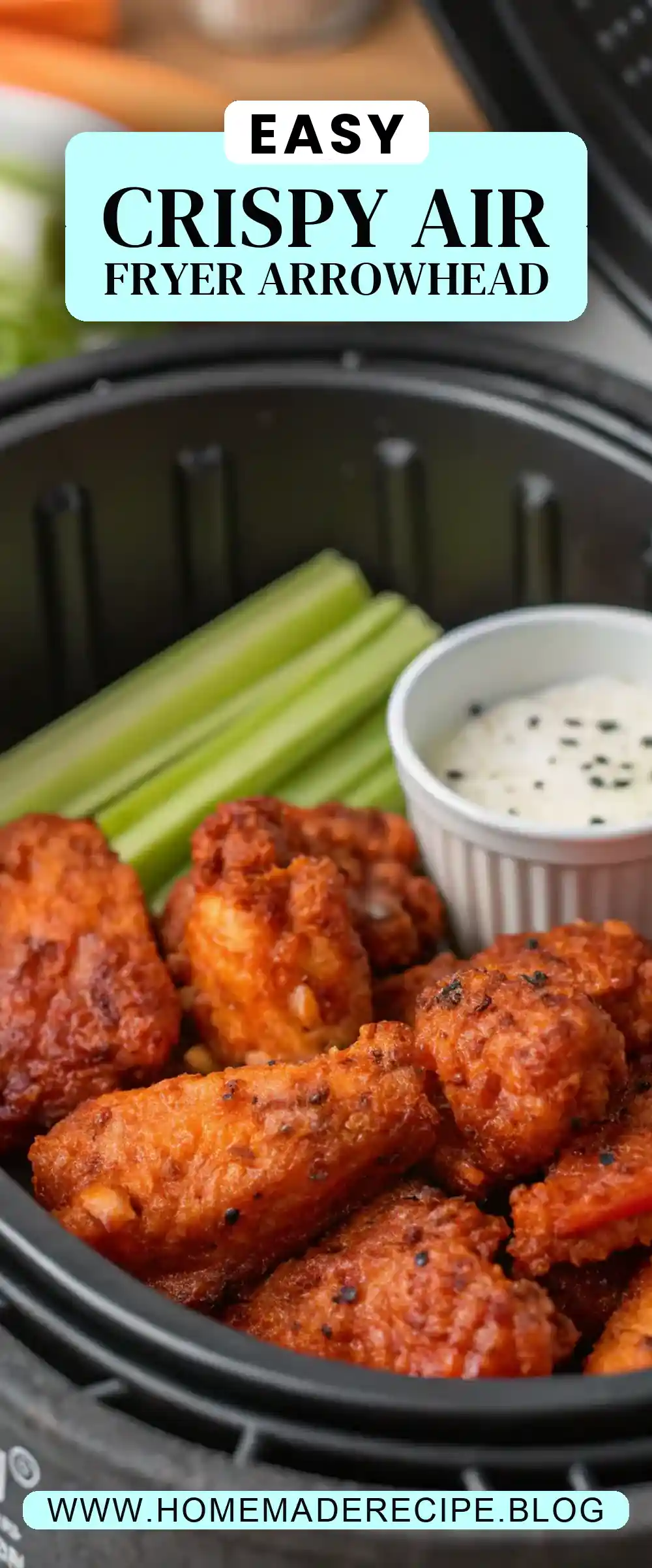 Pinterest pin 2 (Design 2) for Air Fryer Arrowhead