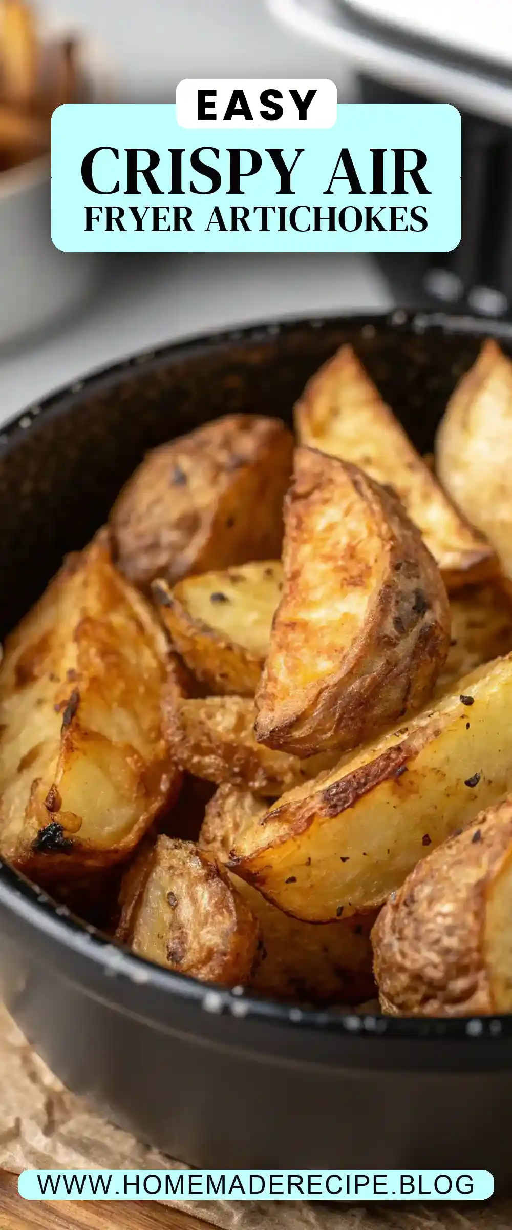 Pinterest pin 2 (Design 2) for Air Fryer Jerusalem Artichoke