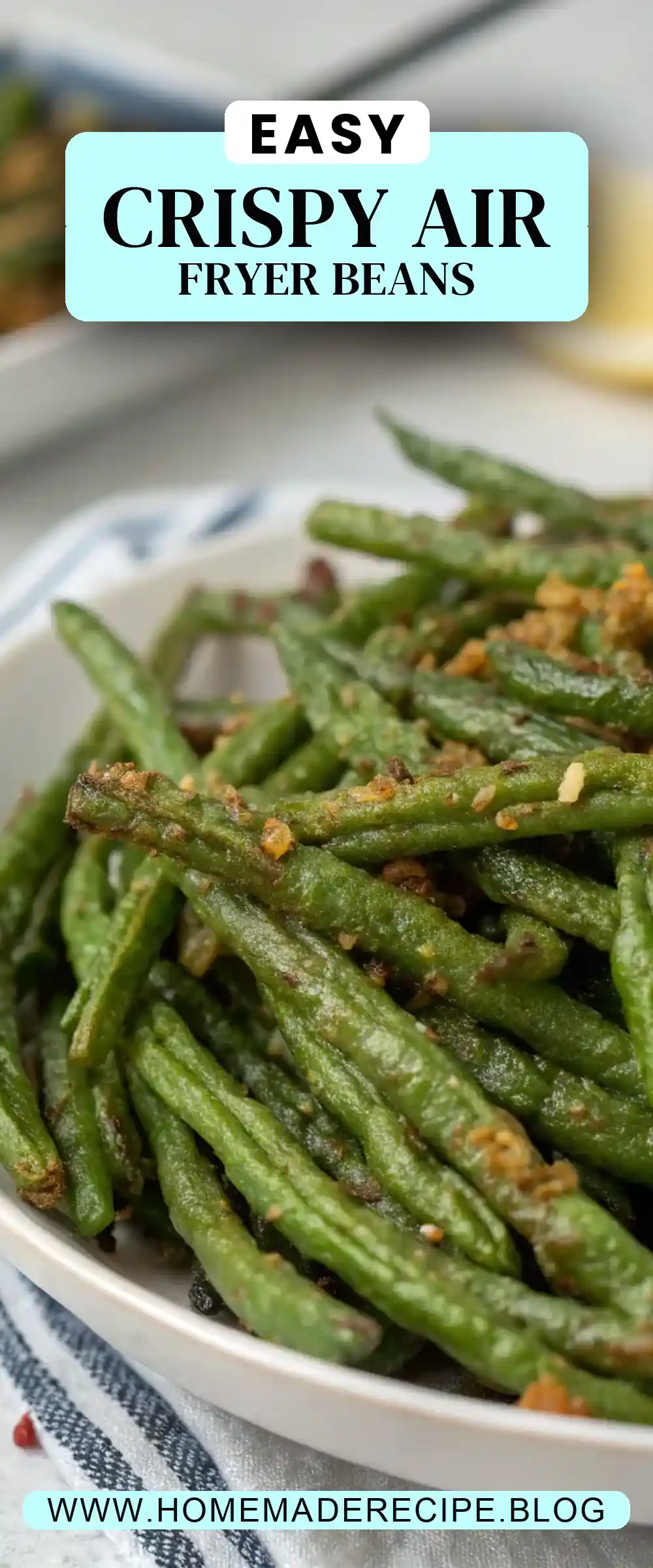 Pinterest pin 2 (Design 2) for Air Fryer Sea Beans