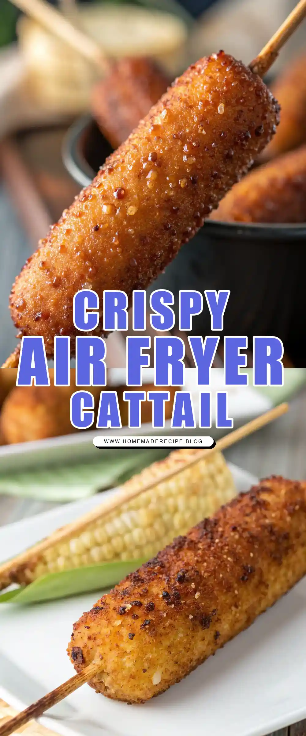 Pinterest pin 1 (Design 1) for Air Fryer Cattail