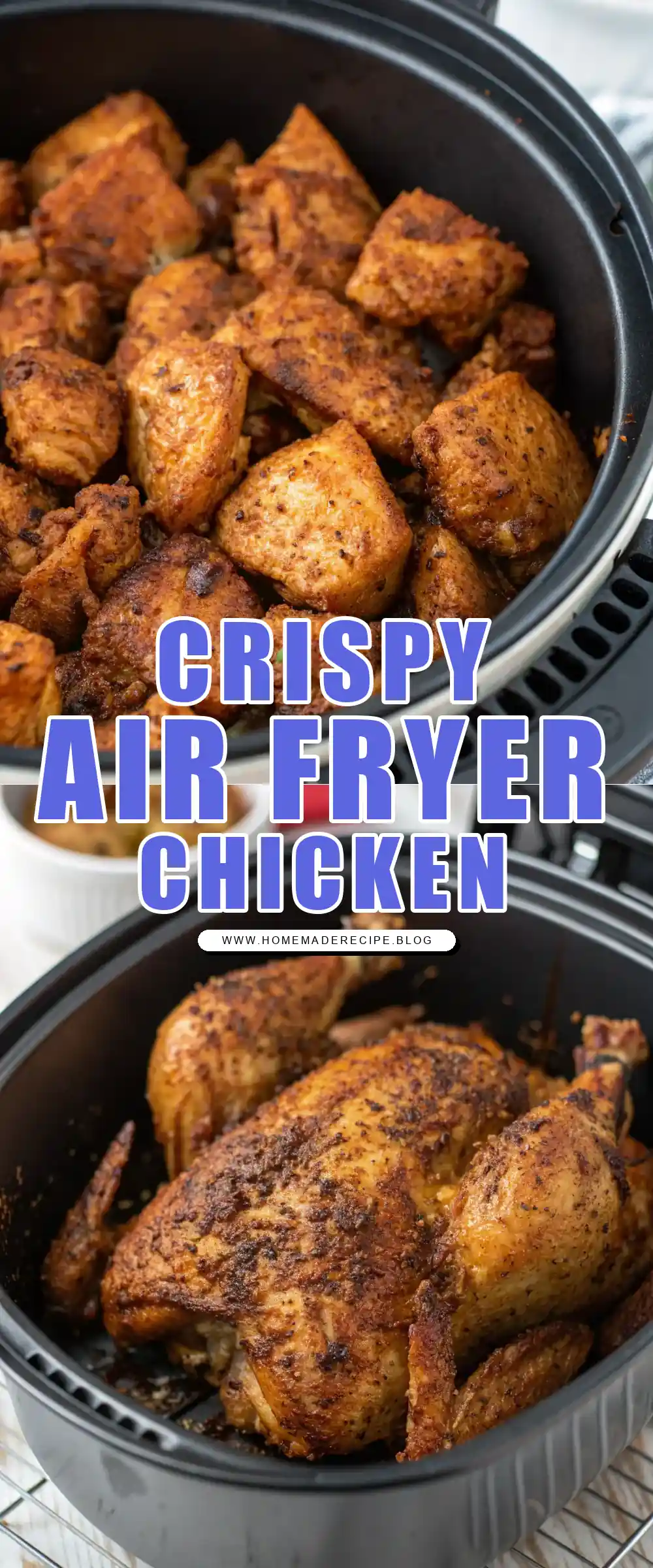 Pinterest pin 1 (Design 1) for Air Fryer Chicken Teff