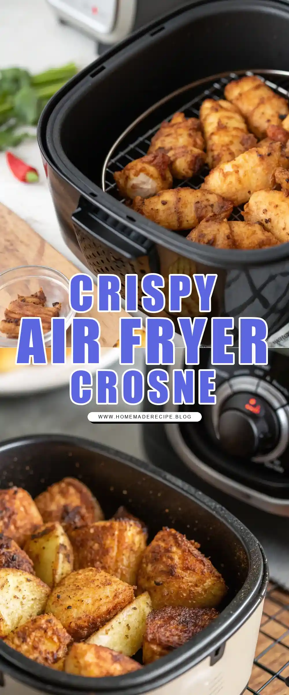 Pinterest pin 1 (Design 1) for Air Fryer Crosne