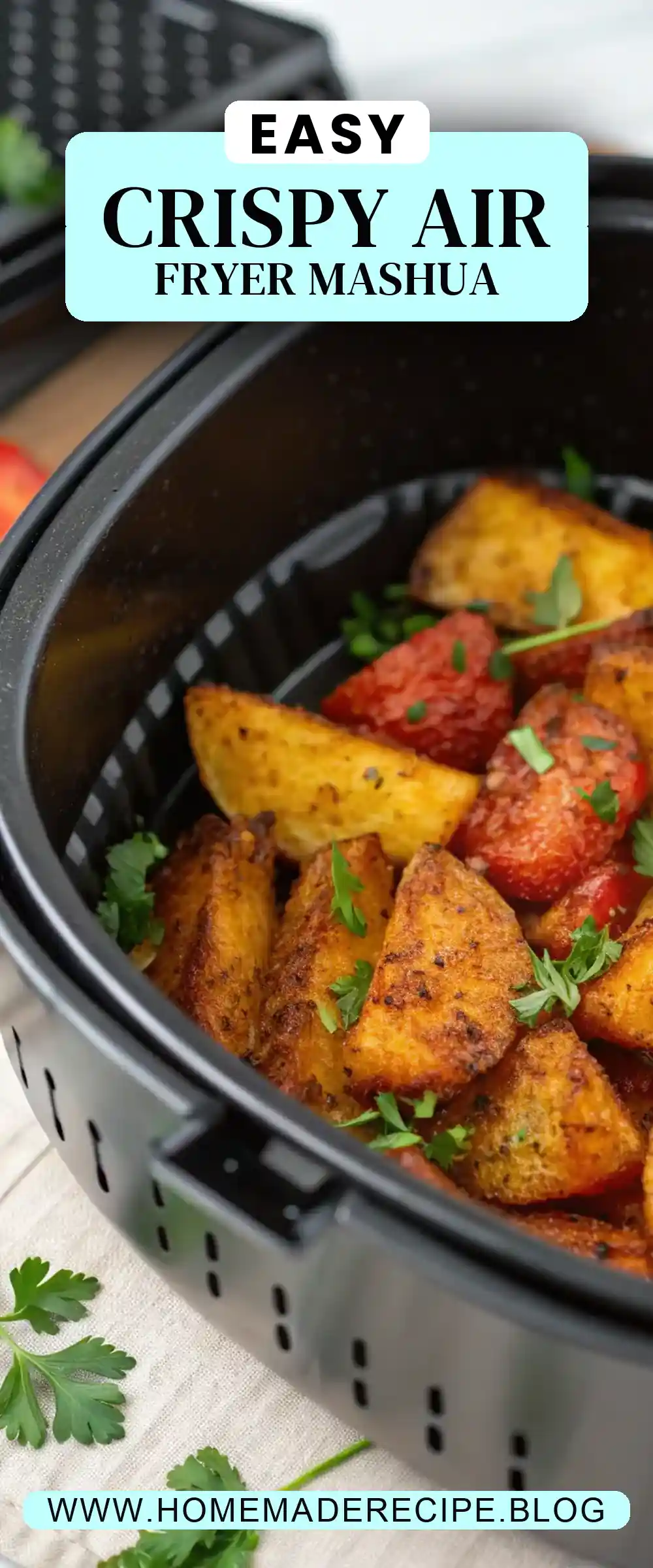 Pinterest pin 2 (Design 2) for Air Fryer Mashua
