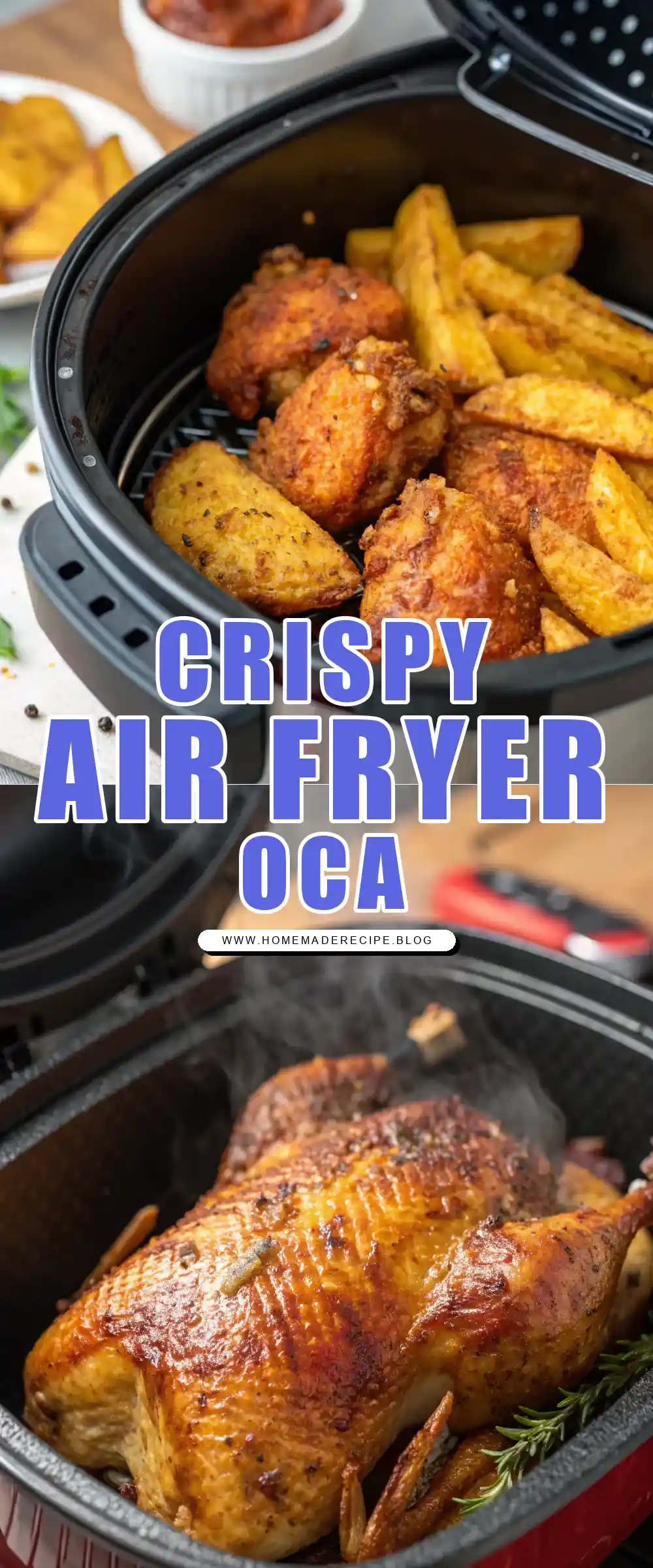 Pinterest pin 1 (Design 1) for Air Fryer Oca