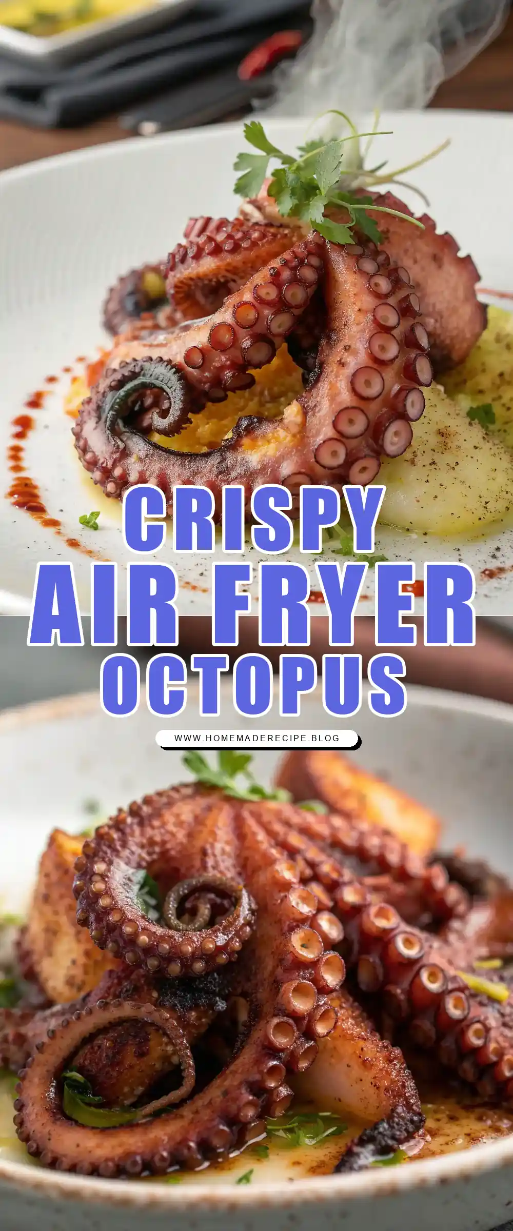 Pinterest pin 1 (Design 1) for Air Fryer Octopus