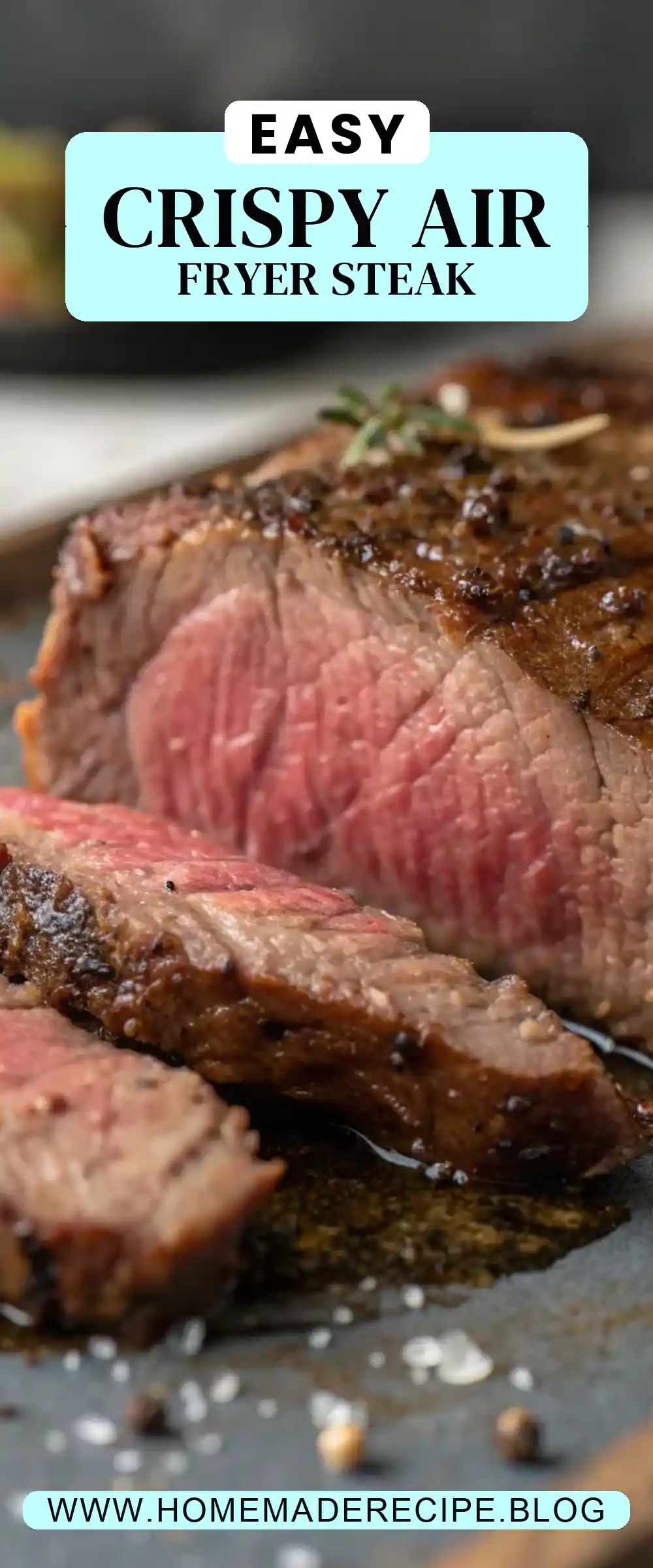 Pinterest pin 2 (Design 2) for Air Fryer Emu Steak