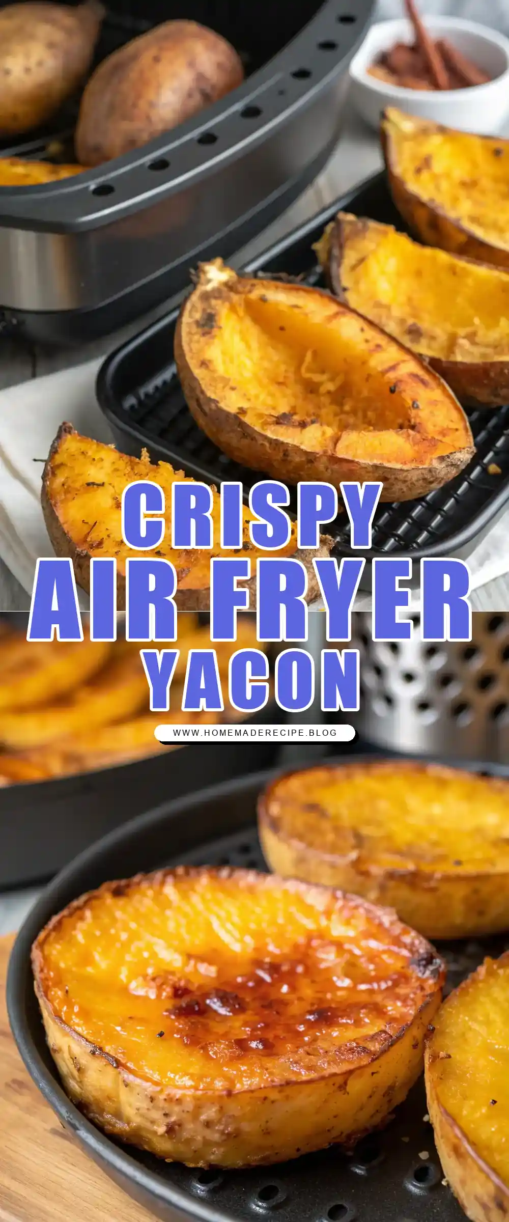 Pinterest pin 1 (Design 1) for Air Fryer Yacon
