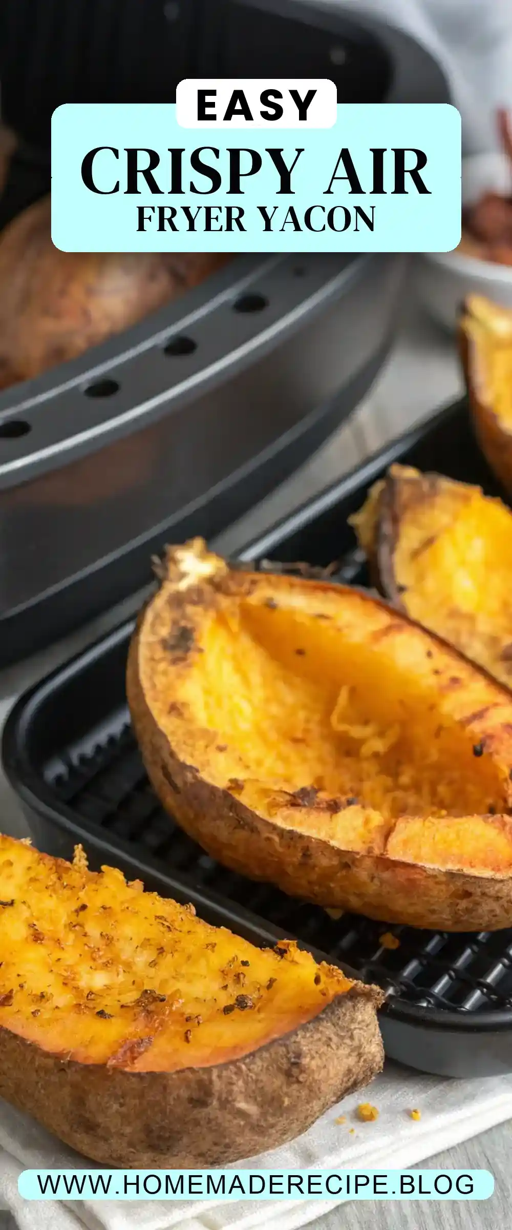 Pinterest pin 2 (Design 2) for Air Fryer Yacon