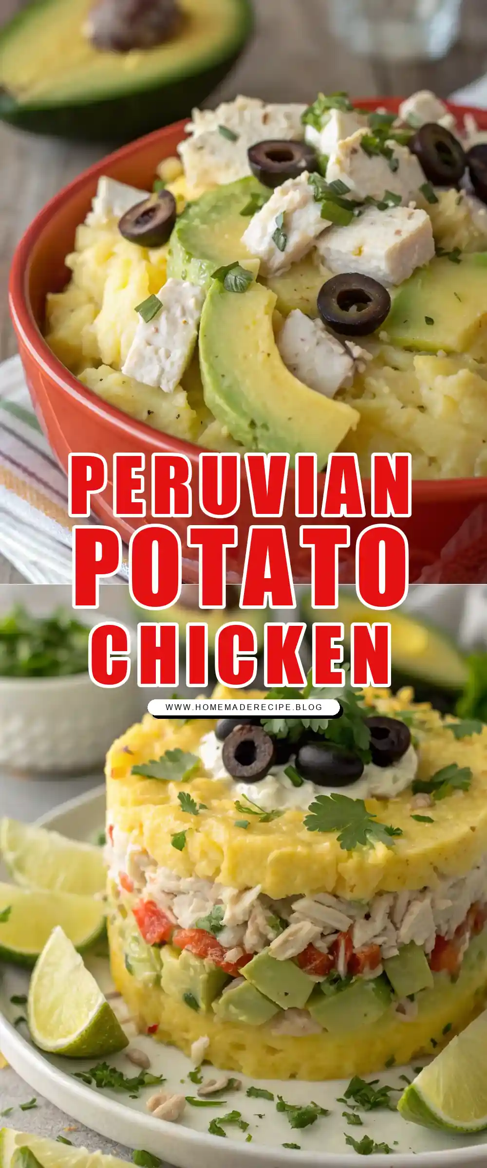 Peruvian Potato-Chicken Salad (Causa Rellena)