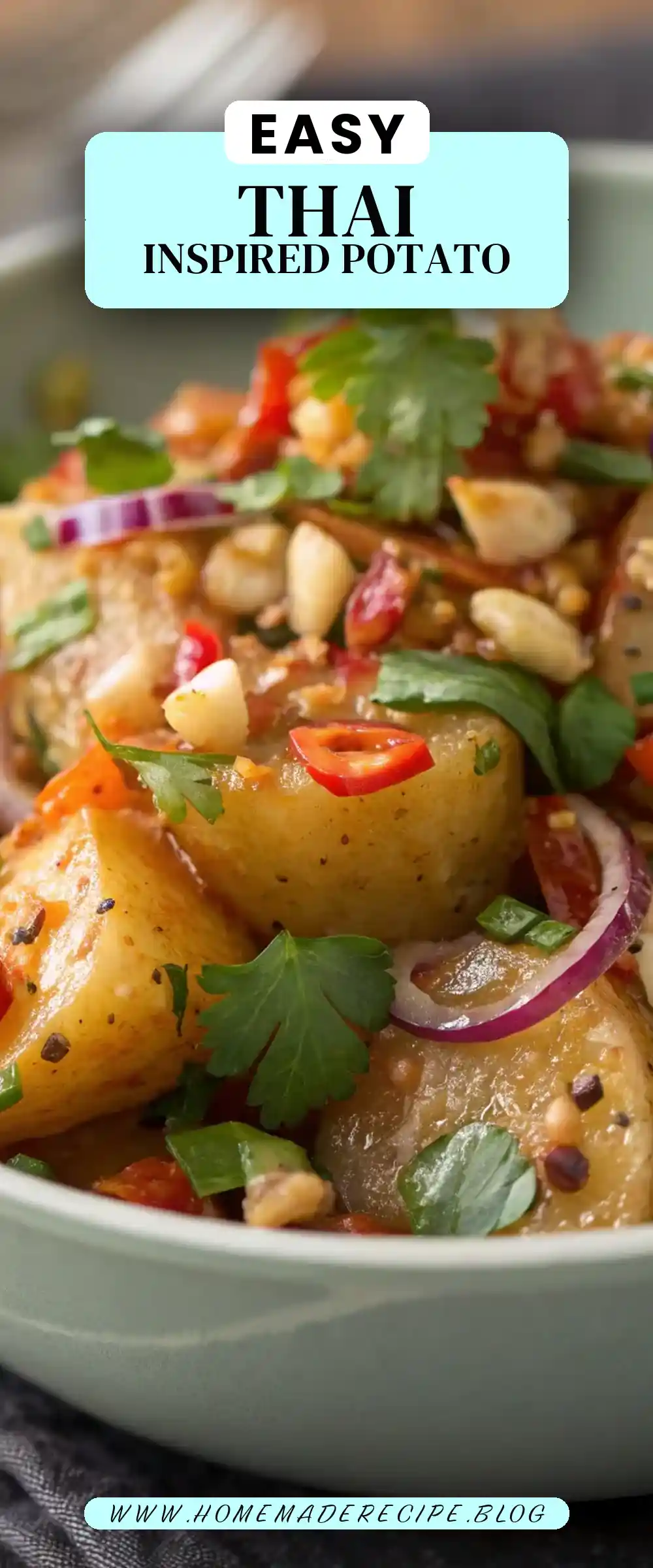 Pinterest pin 2 (Design 2) for Thai-Inspired Potato Salad