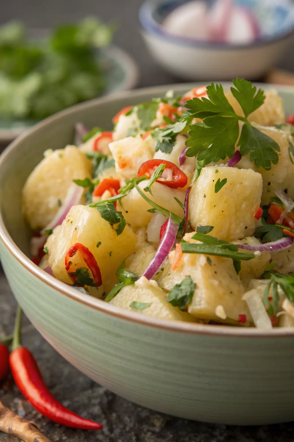 A delicious plate of Thai-Inspired Potato Salad