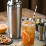 A delicious plate of Cider-Bourbon Thermos Cocktail