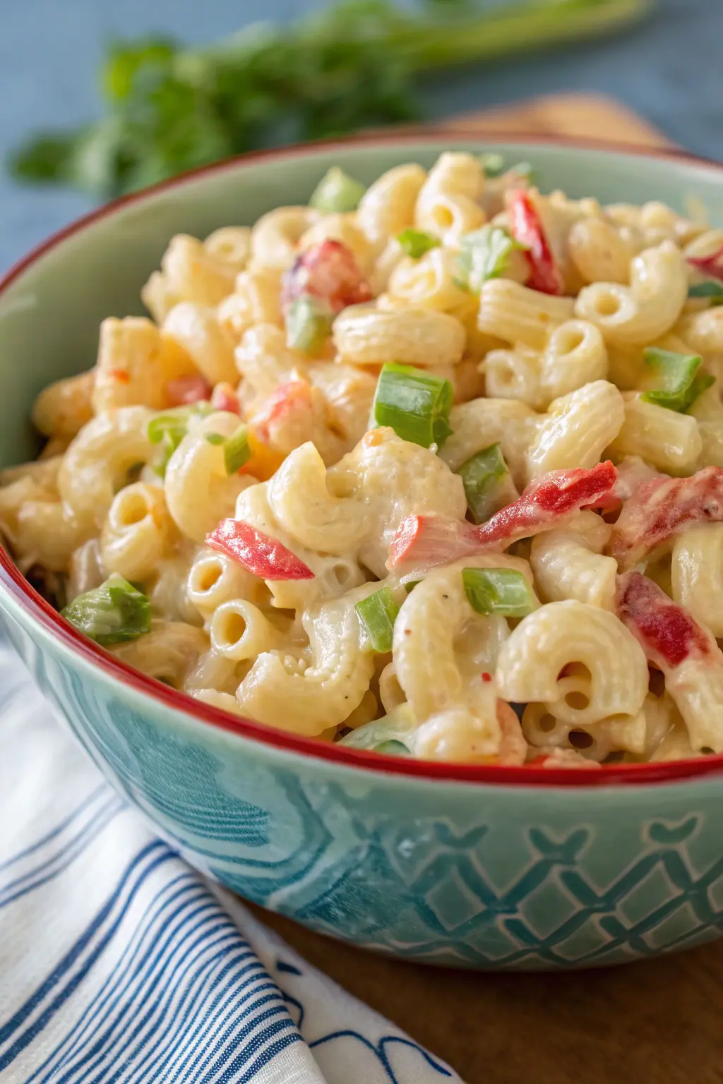 A delicious plate of Chef John's Classic Macaroni Salad