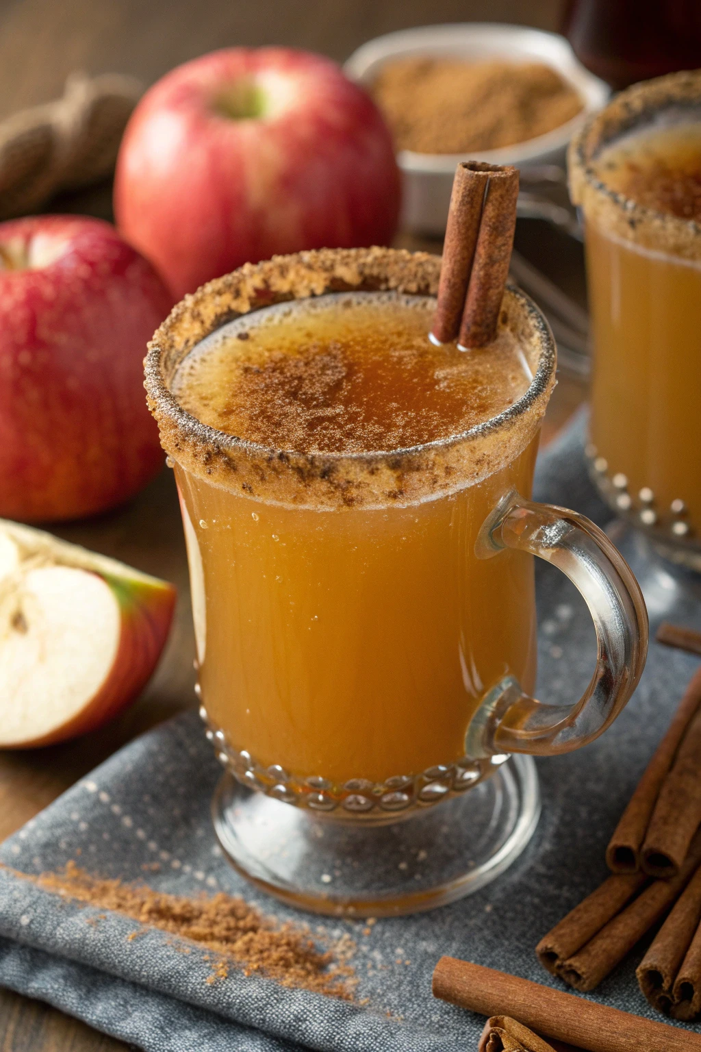 A delicious plate of Danny's Warm and Fuzzy Apple Cider