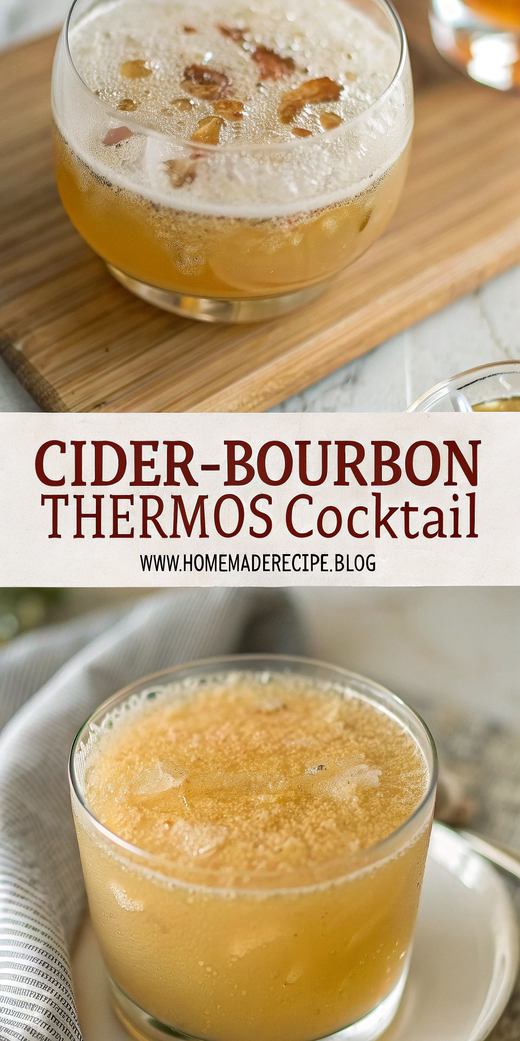 Cider-Bourbon Thermos Cocktail