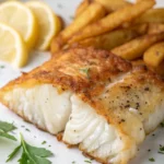 A delicious plate of Air Fryer Cod