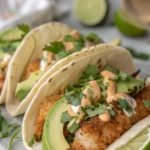 A delicious plate of Air Fryer Fish Tacos