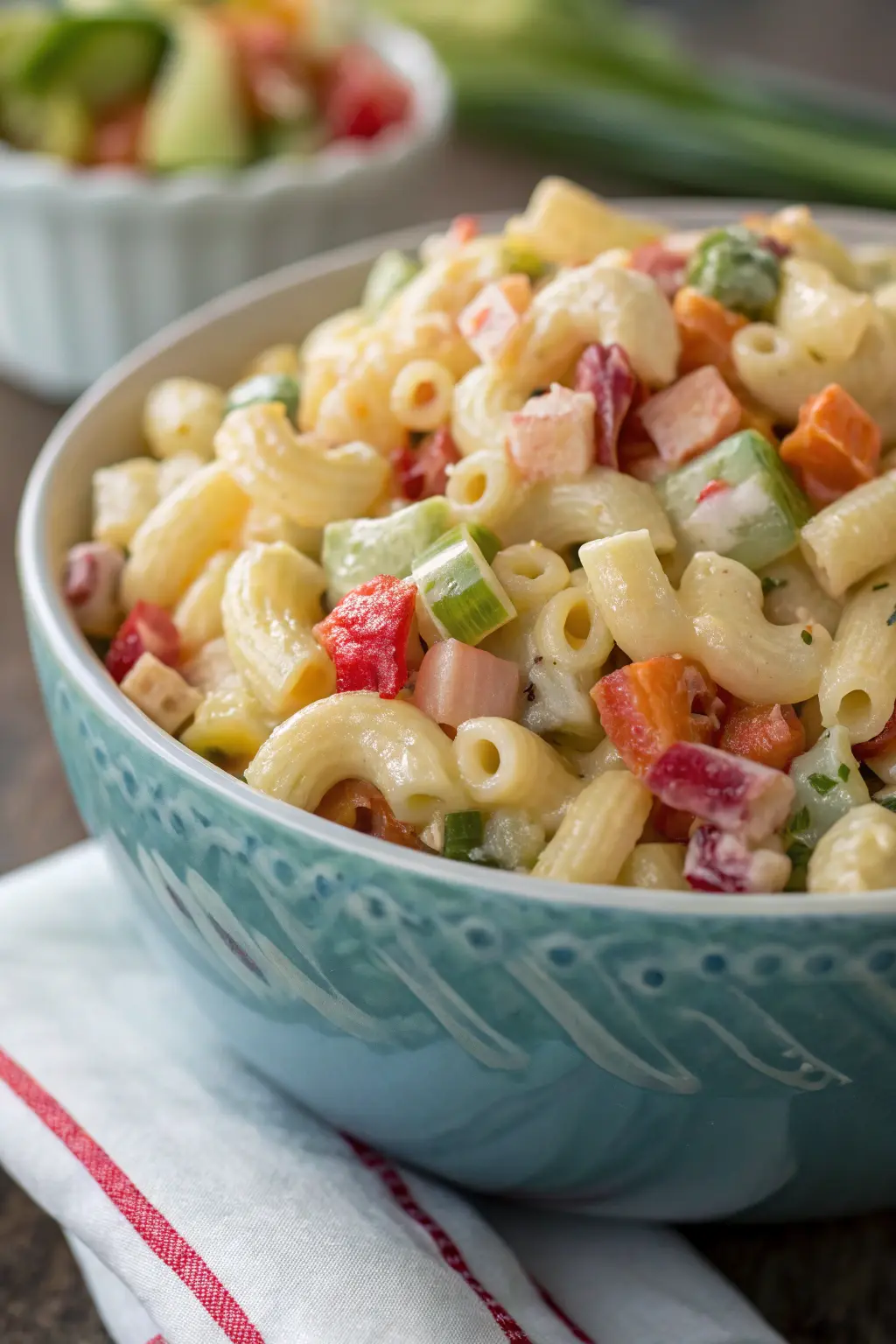A delicious plate of Chef John's Classic Macaroni Salad