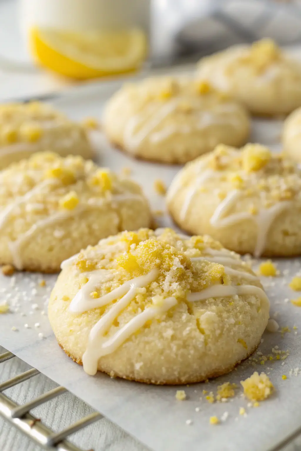 A delicious plate of Lemon Whipped Shortbread Cookies