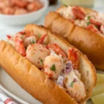 A delicious plate of Air Fryer Lobster Rolls