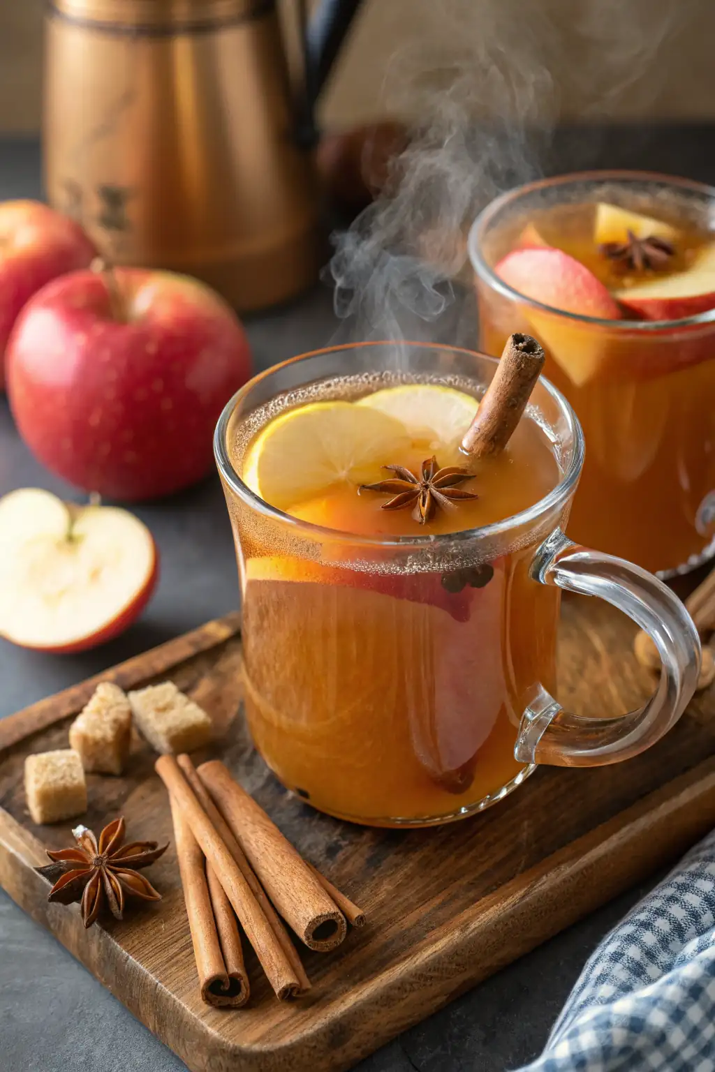 A delicious plate of Instant Pot® Mulled Apple Cider