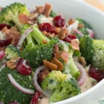 A delicious plate of Easy Broccoli Salad