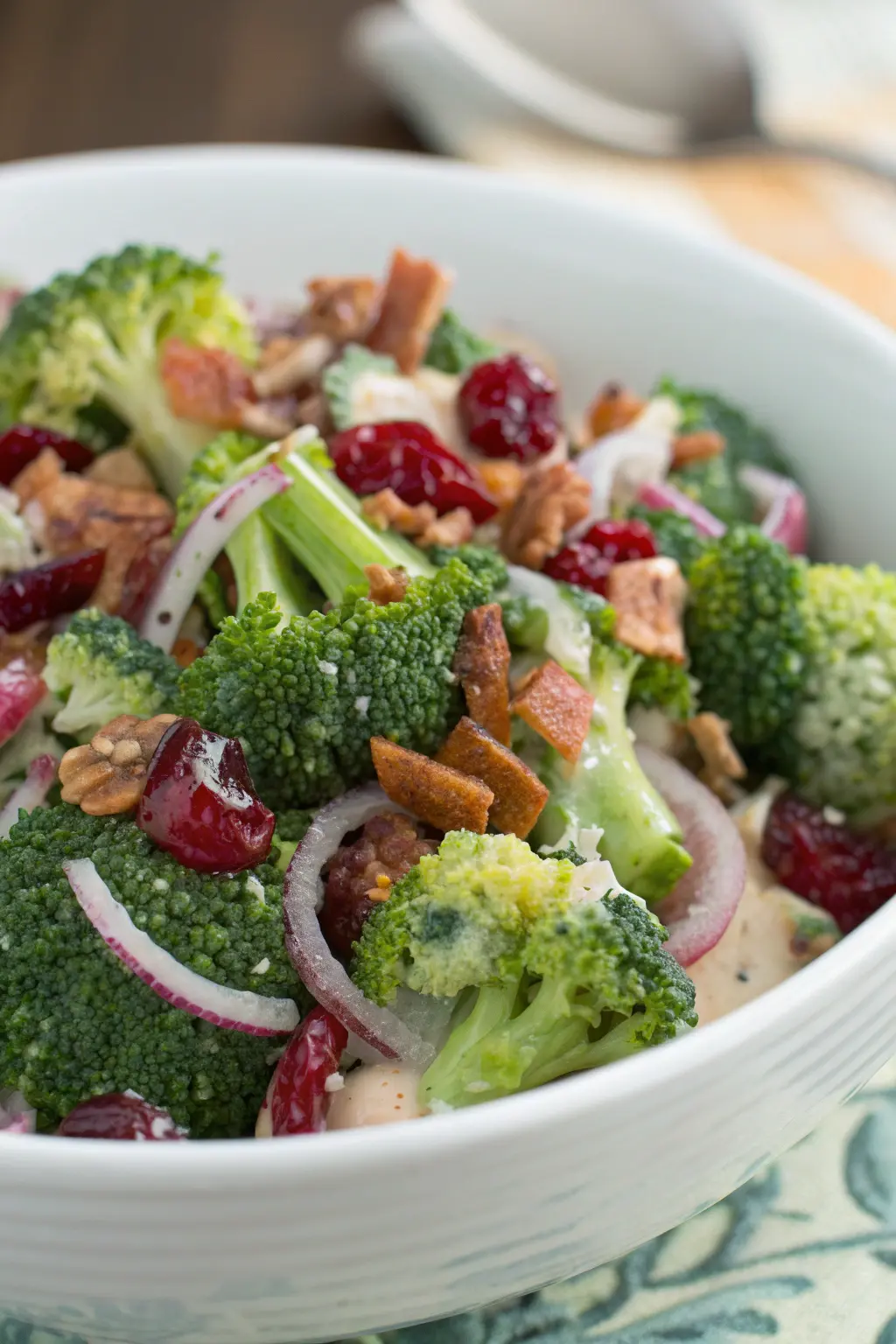 A delicious plate of Easy Broccoli Salad