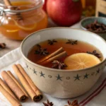 A delicious plate of Wassail cider