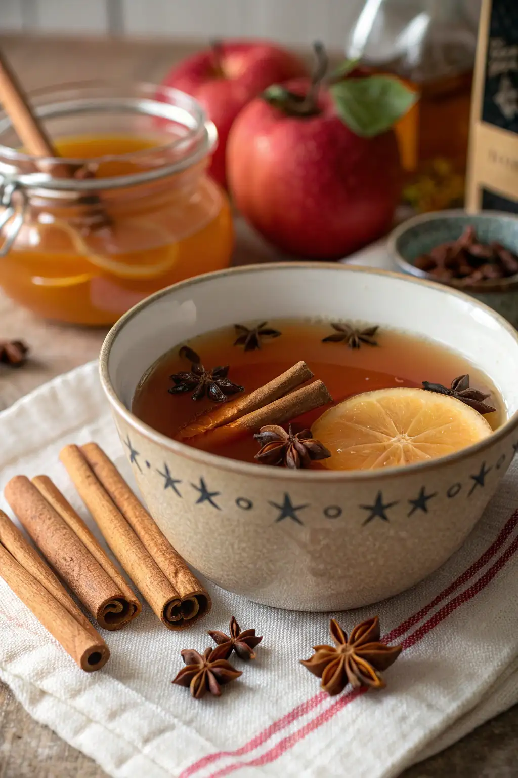 A delicious plate of Wassail cider