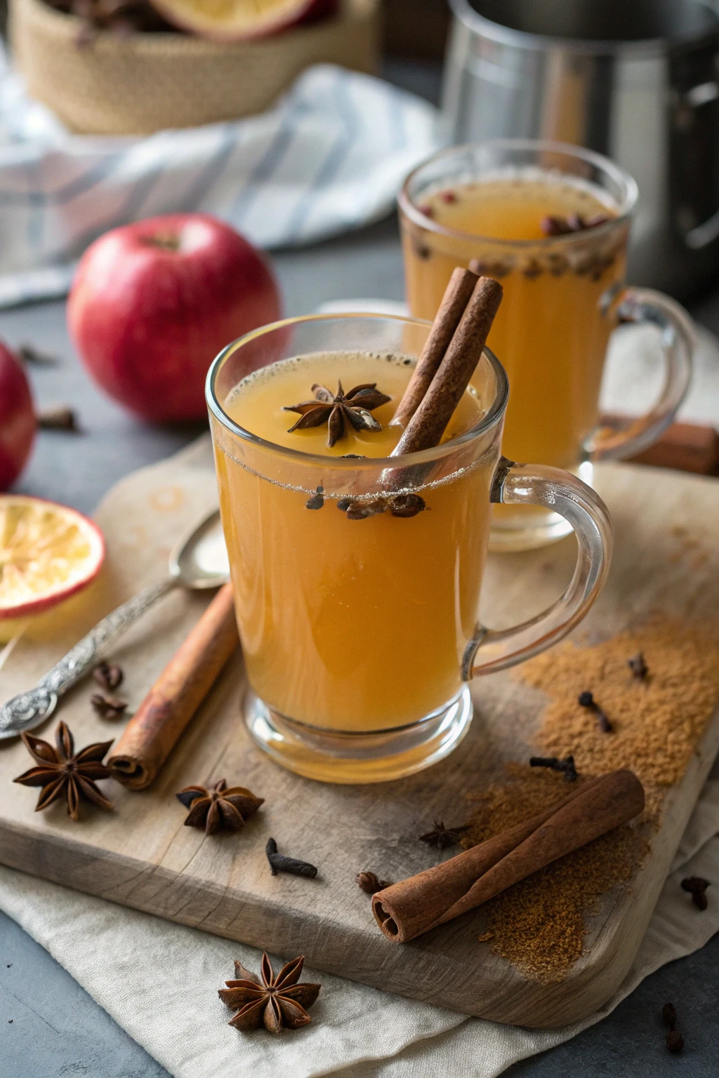A delicious plate of Updated Mulled Cider