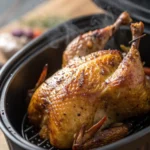 A delicious plate of Air Fryer Quail