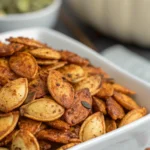 A delicious plate of Air Fryer Chicken Pumpkin Seeds