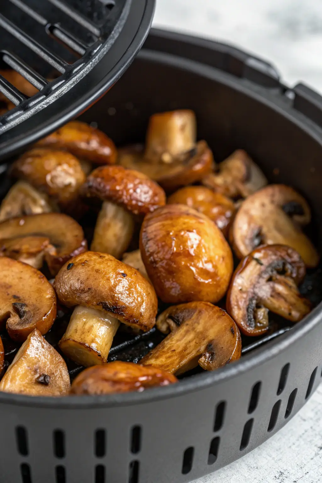 A delicious plate of Air Fryer Porcini