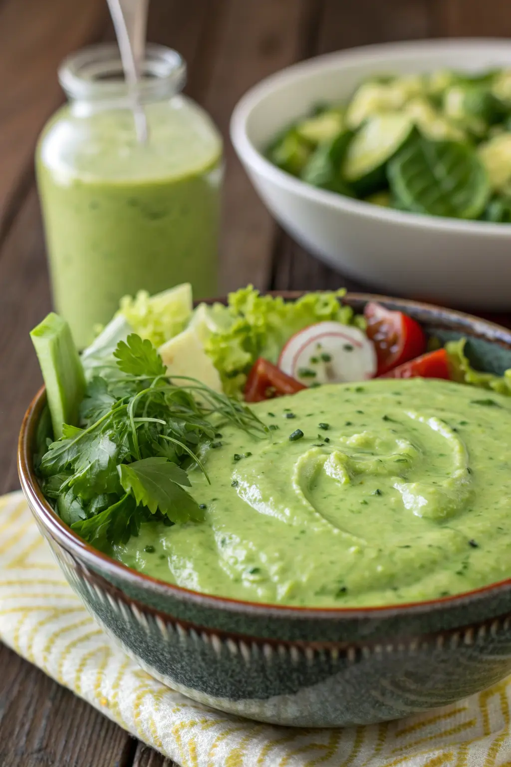 A delicious plate of Chef John's Green Goddess Dressing