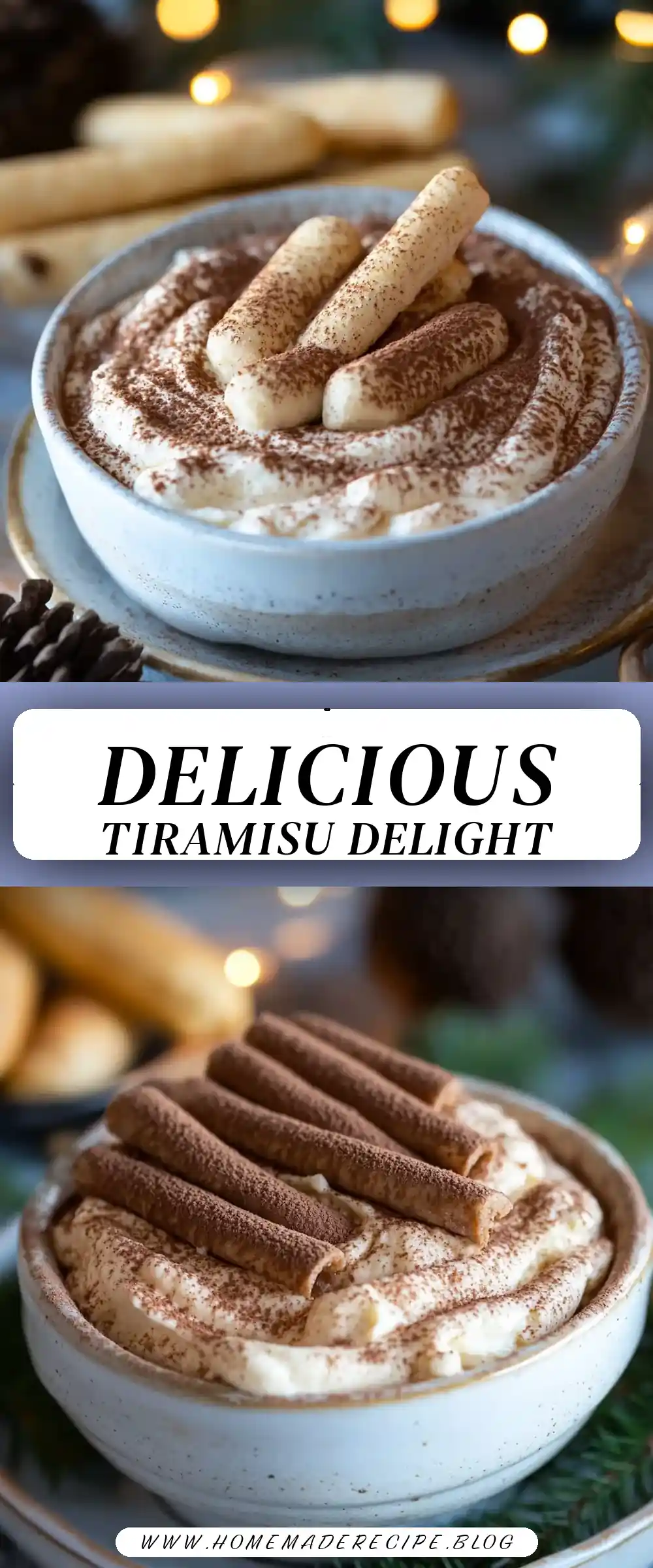 Pinterest pin (Design 3) for Tiramisu Dip