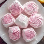 A delicious plate of Homemade Marshmallows (Zephyr) VIDEO