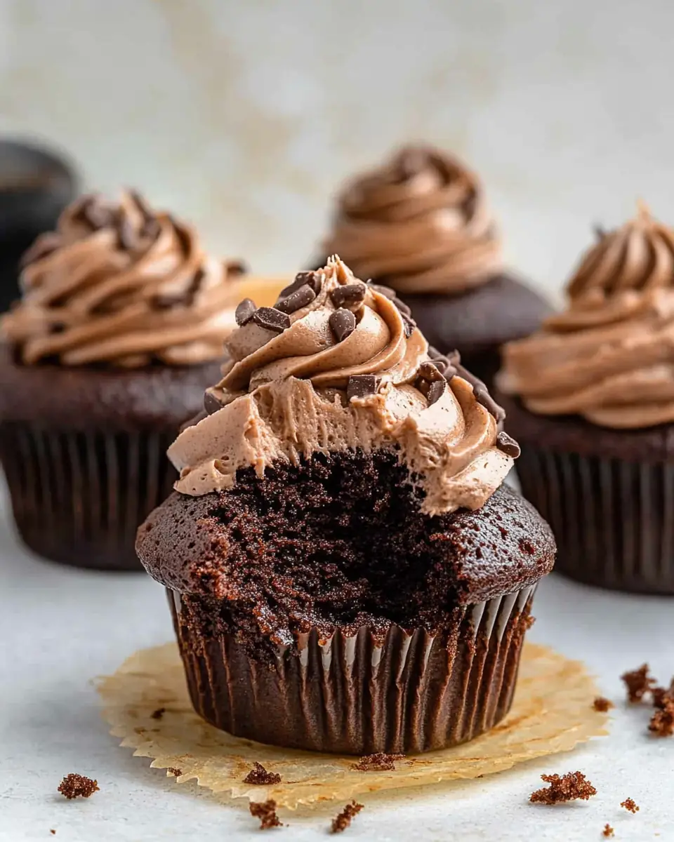 A delicious plate of Nutella Cupcakes