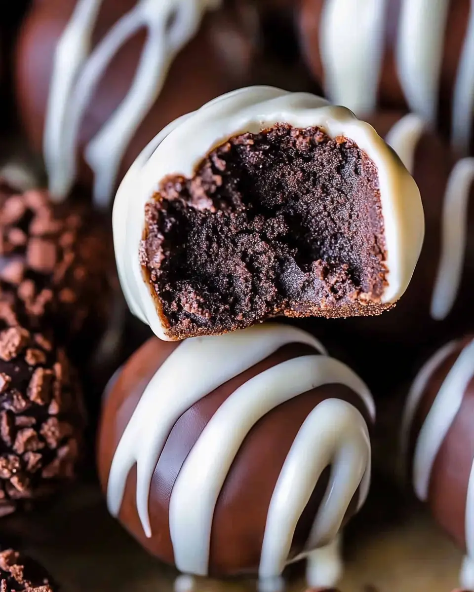 A delicious plate of Oreo Truffles