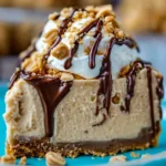 A delicious plate of Peanut Butter Pie with Cool Whip