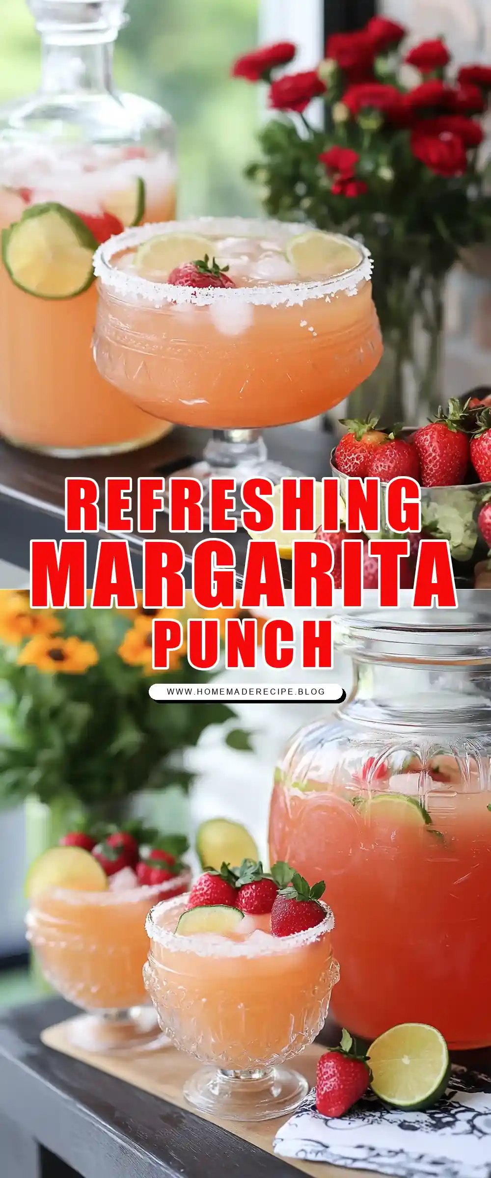 Pinterest pin (Design 1) for Margarita Punch