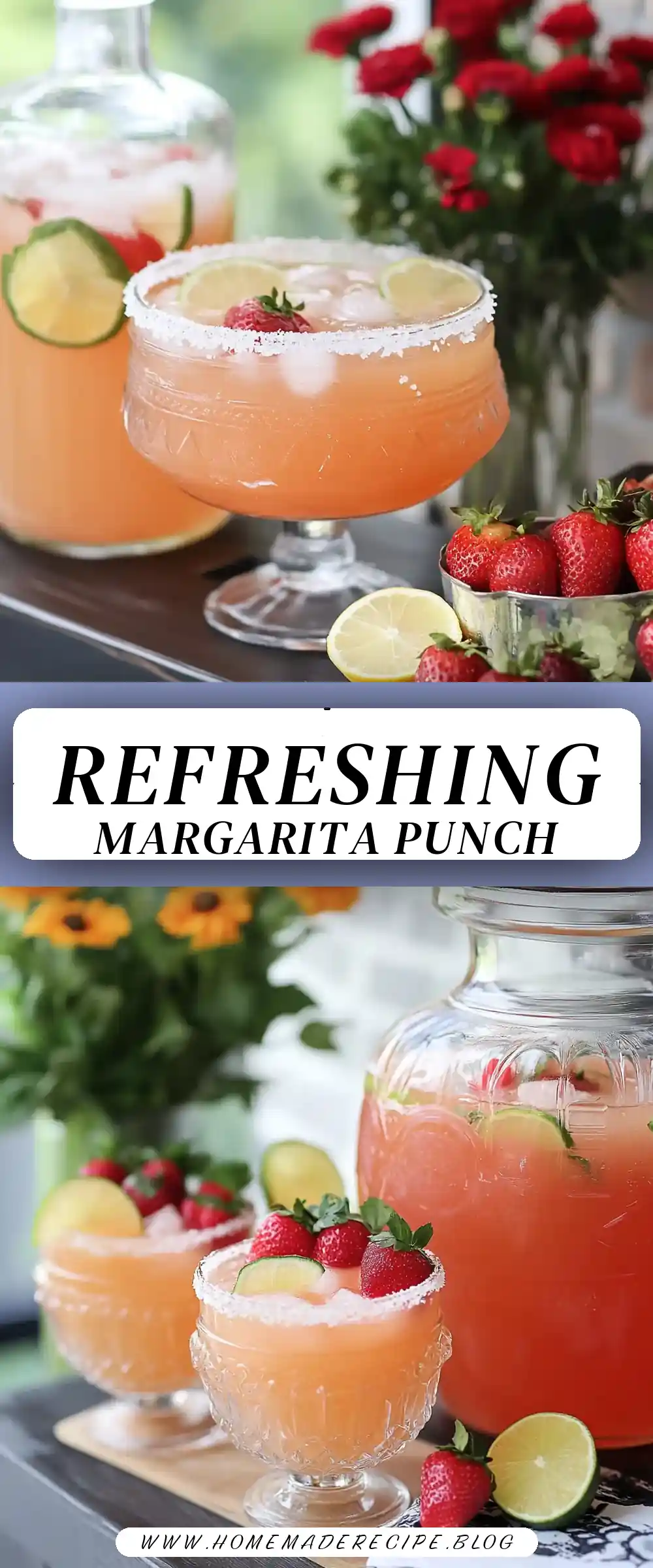Pinterest pin (Design 3) for Margarita Punch