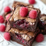 A delicious plate of Raspberry Brownie