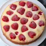 A delicious plate of Raspberry Buttermilk Cake