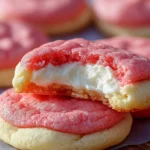 A delicious plate of Strawberry Cheesecake Cookies