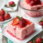 A delicious plate of Strawberry Jello Salad