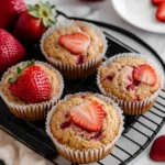 A delicious plate of Strawberry Muffins