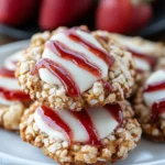 A delicious plate of Strawberry Pretzel Cookies
