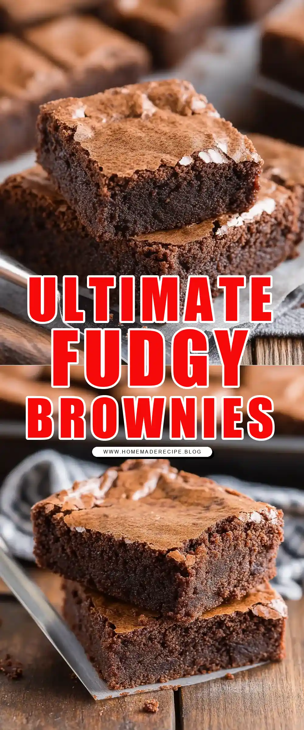 Pinterest pin (Design 1) for The BEST Brownies